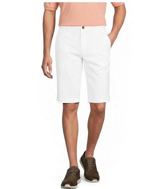 Roundtree & Yorke The Cloud Washed Classic Fit Flat Front 13#double; Chino Shorts Product Image