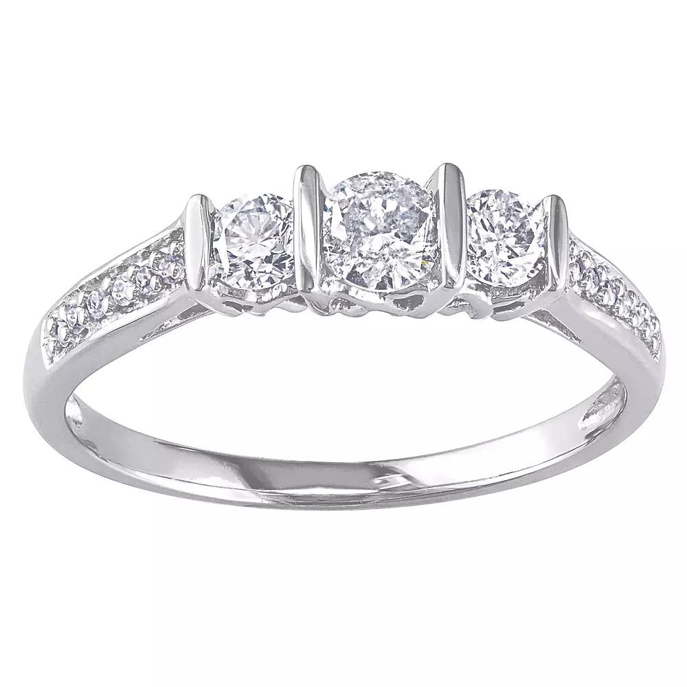 Stella Grace 10k White Gold 1/2 Carat T.W. Diamond Ring, Women's,  Product Image