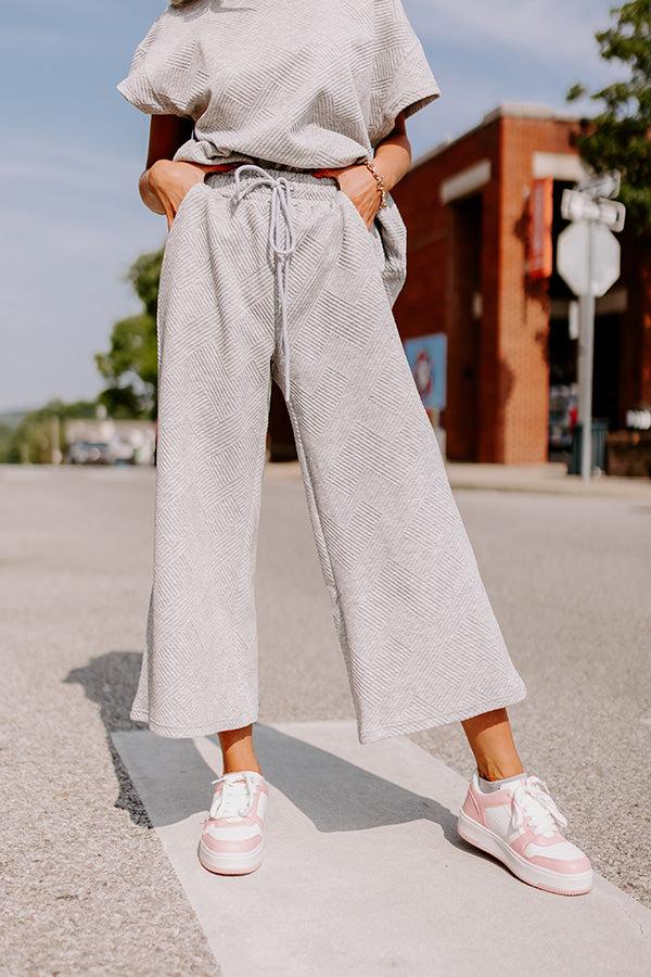 Lattes First High Waist Trousers in Grey Product Image