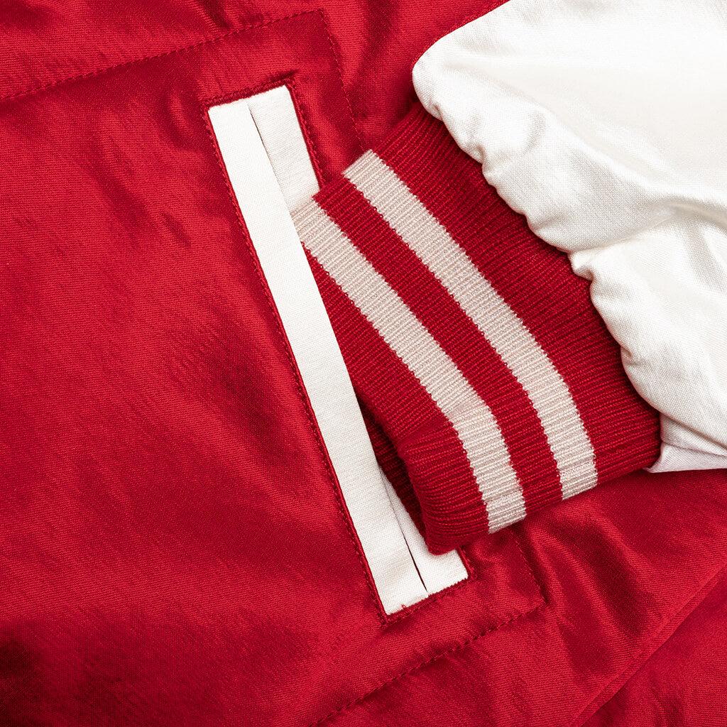 Satin Stadium Jacket - Red Male Product Image