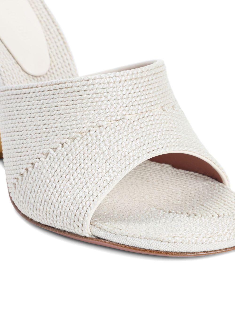 90mm leather heeled sandals Product Image