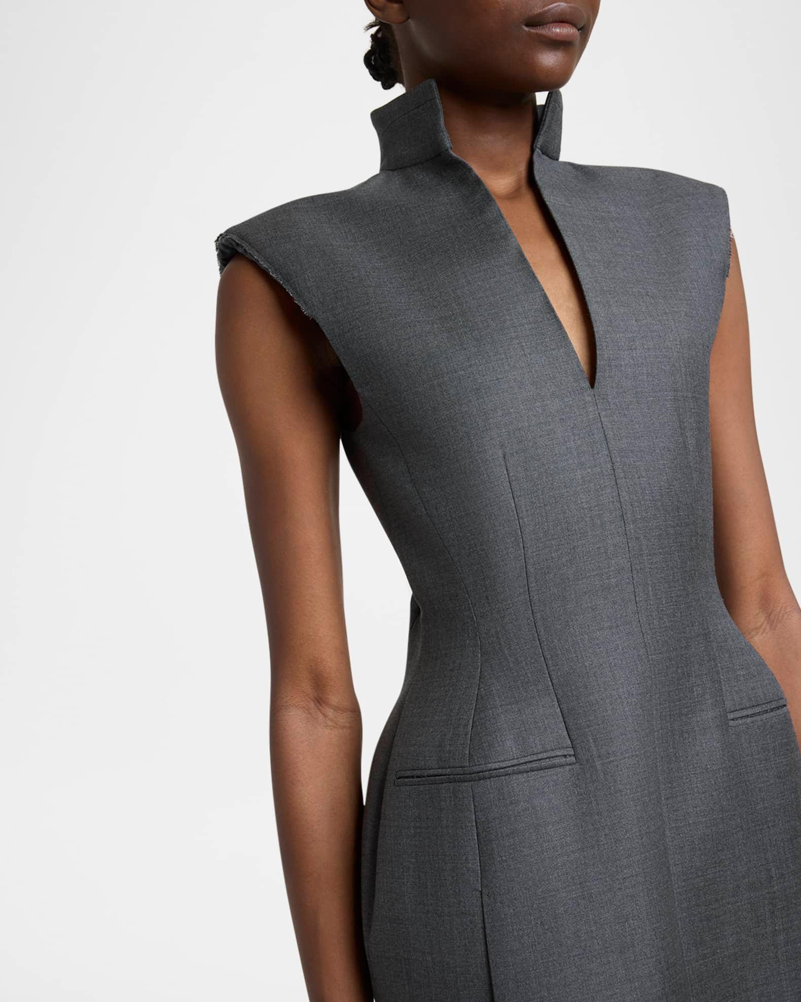 Sleeveless Jacket Mini Dress Product Image