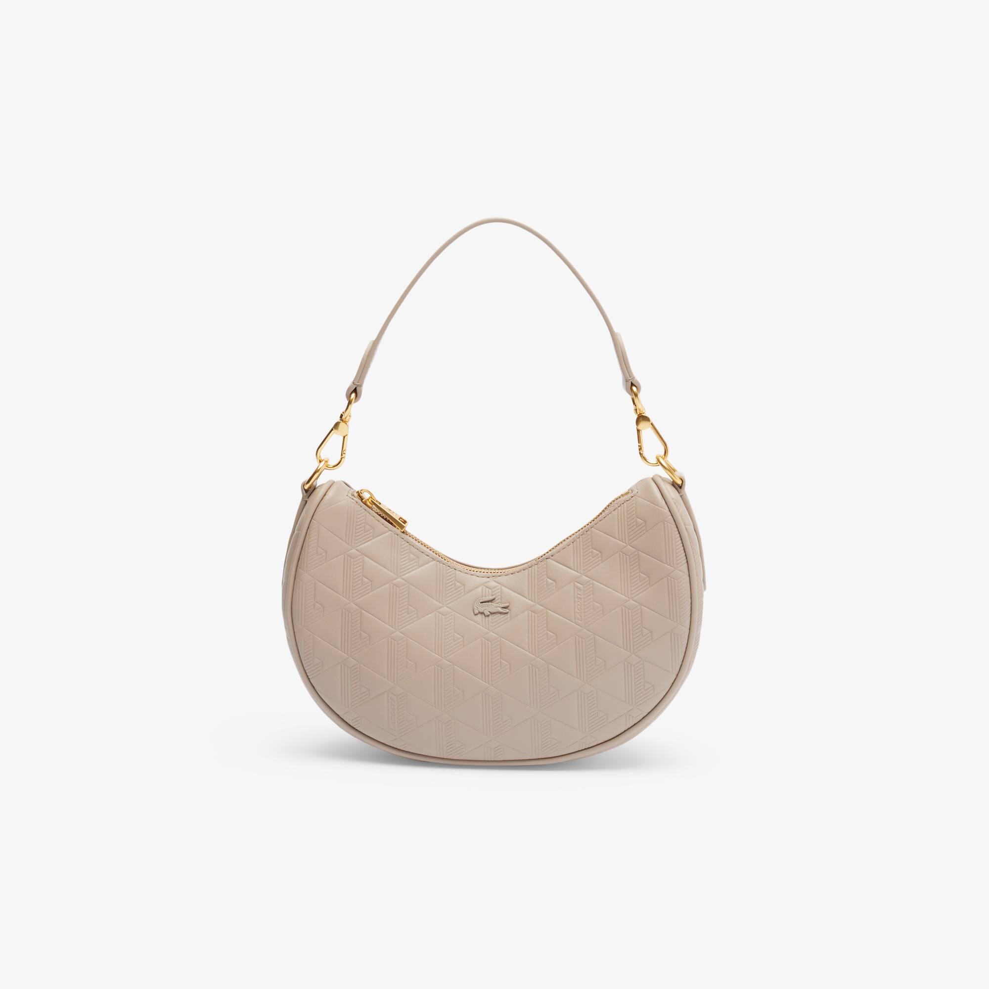 Maheki Embossed Leather Half Moon Purse Product Image