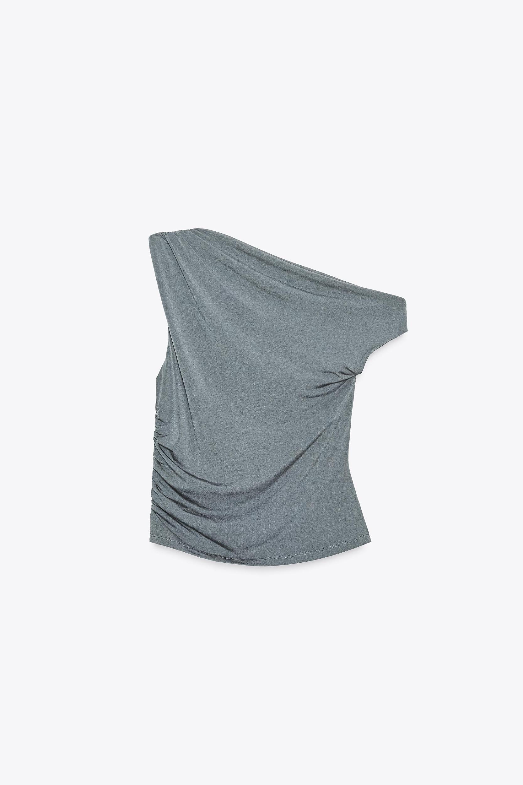 DRAPED CREPE TOP Product Image