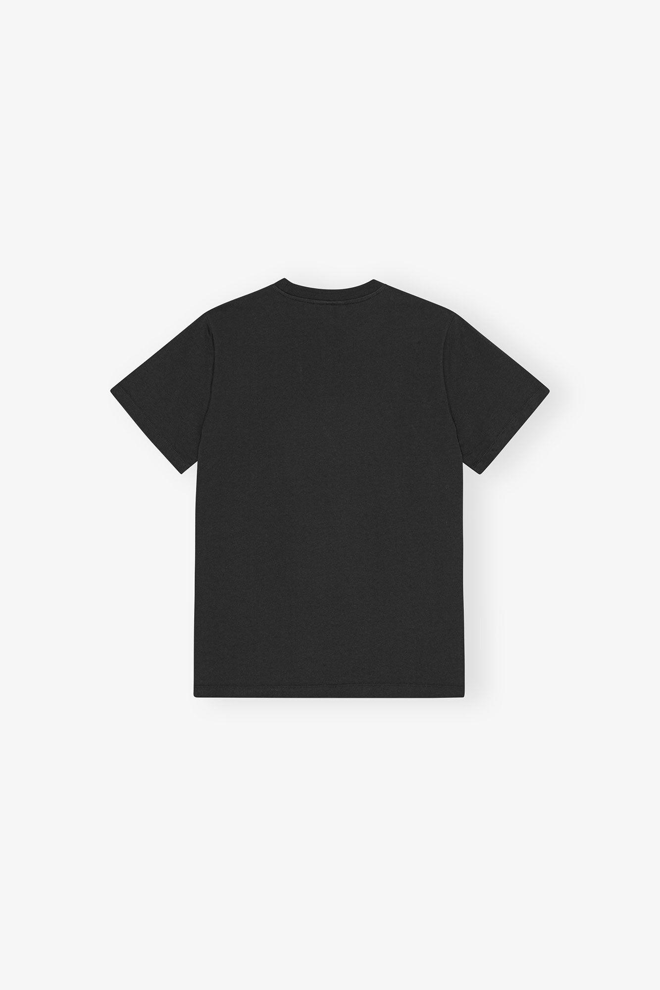 Black Basic Jersey Teddy Relaxed T-shirt Product Image