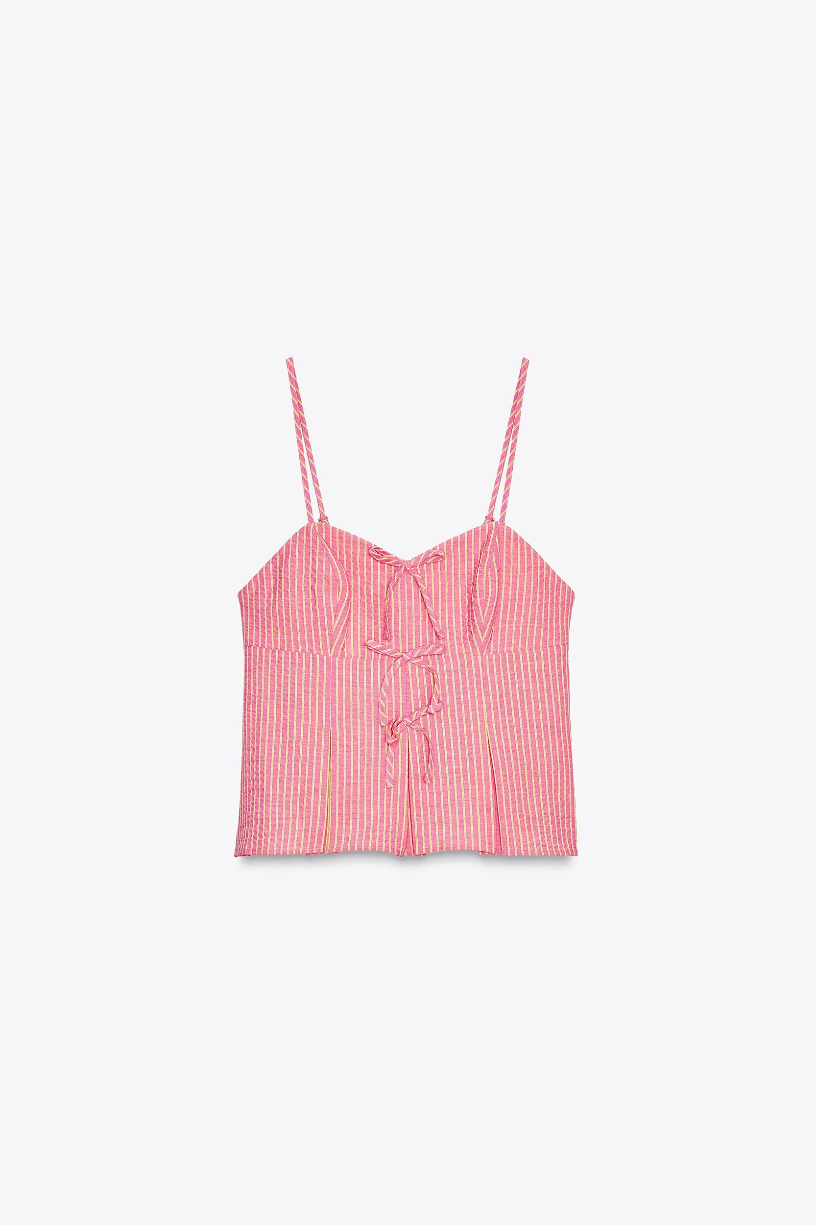 STRIPED BOW TOP Product Image