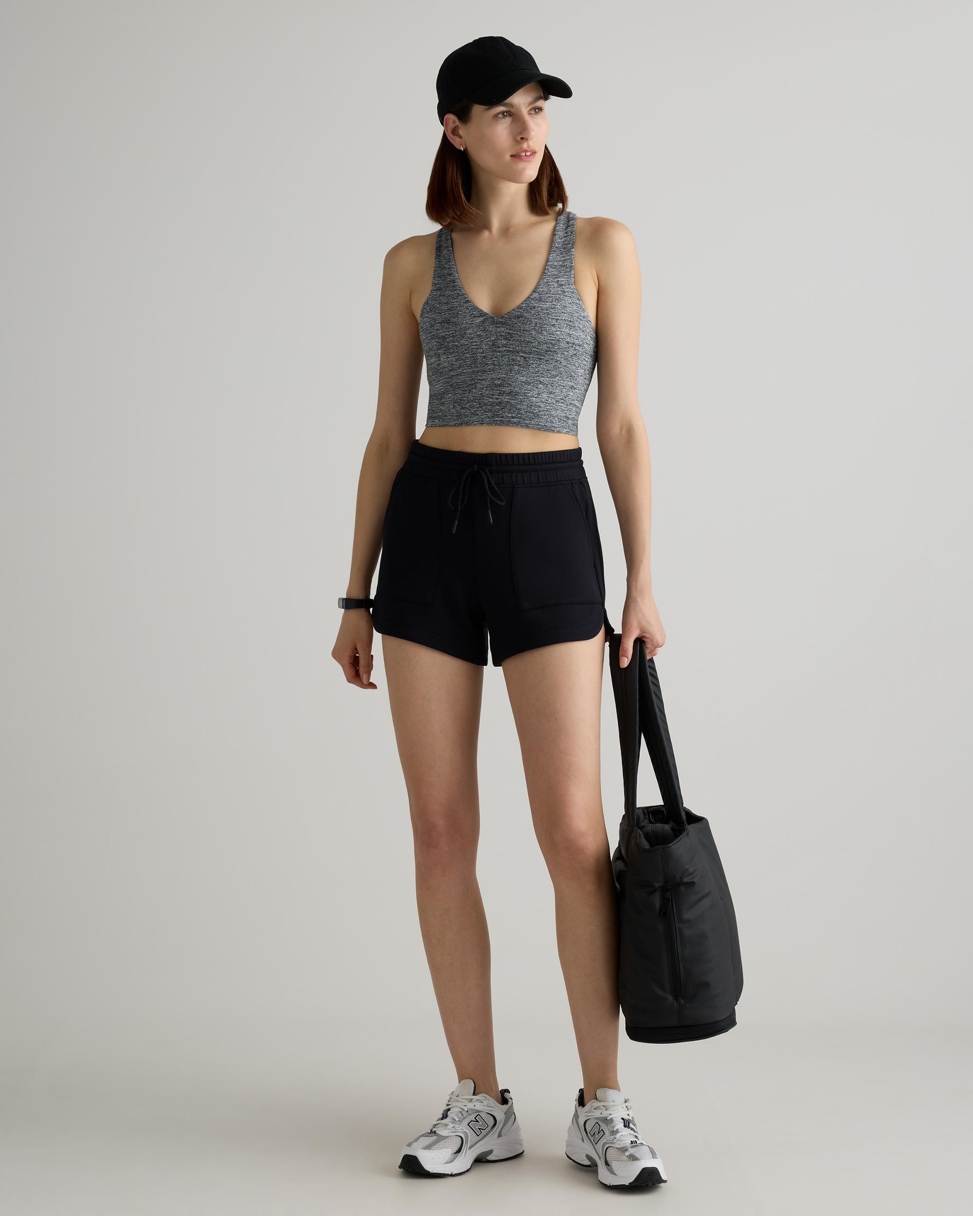 Quince | Women's CloudComfort High-Rise Sweatshorts Tencel Product Image