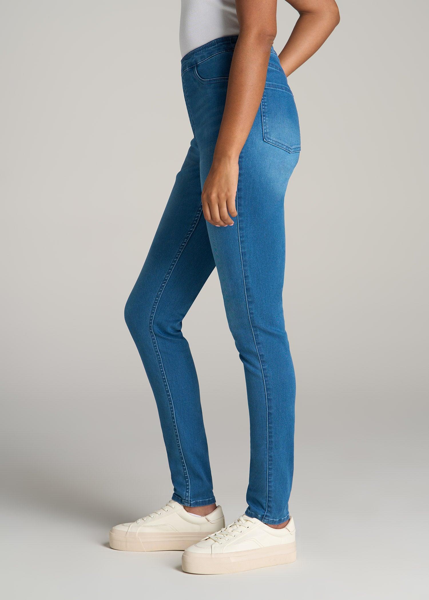 Jeggings for Tall Women in Classic Mid Blue Female Product Image