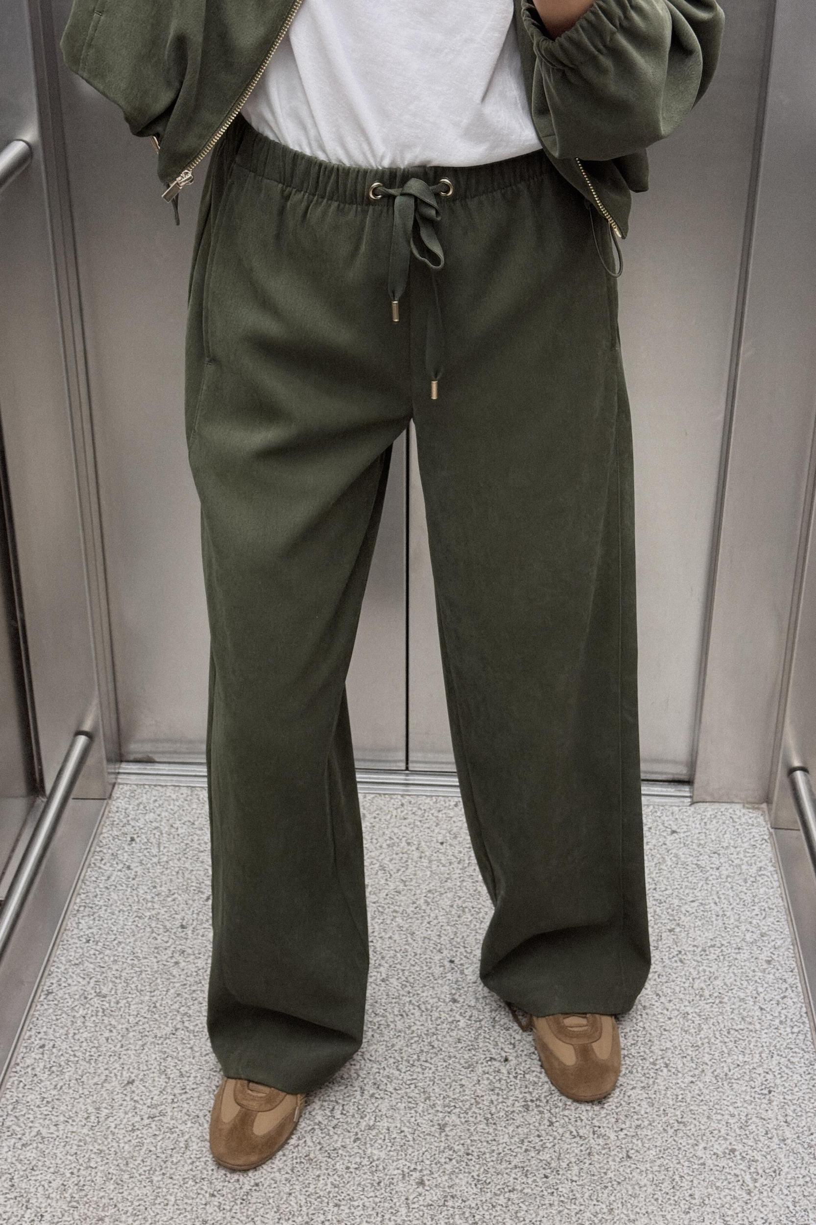 TEXTURED WIDE LEG PANTS Product Image