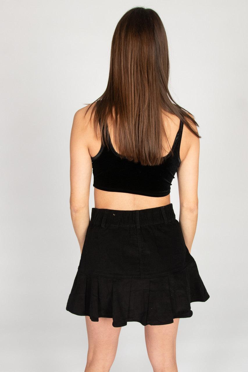 Velvet Hook & Eye Crop Top Product Image