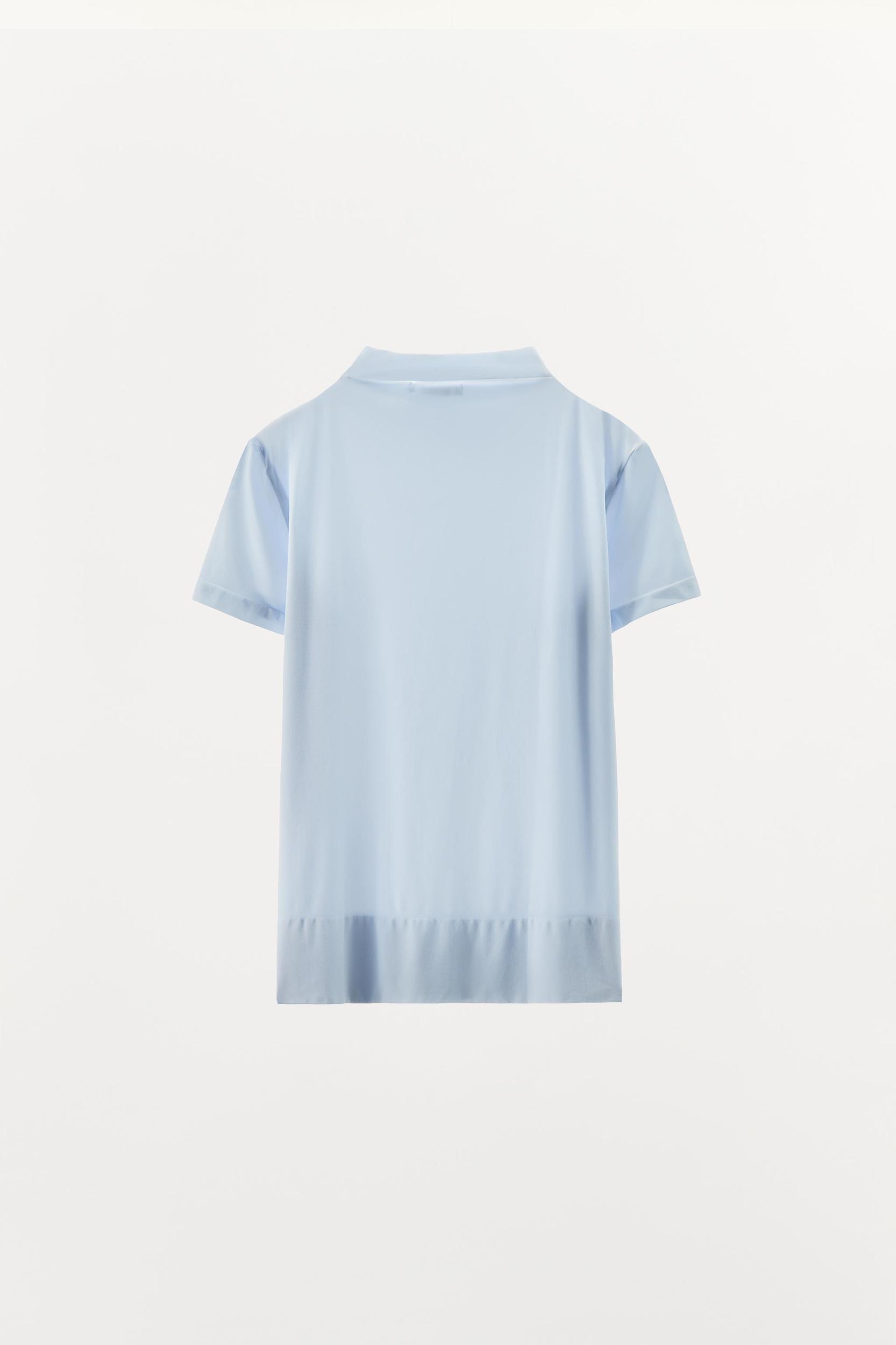 HIGH NECK TOP WITH POLYAMIDE Product Image