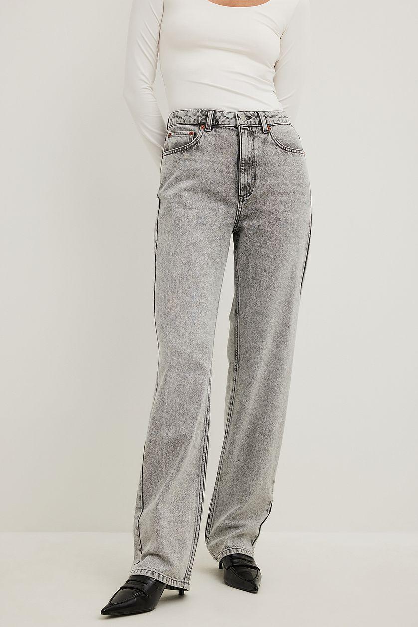 Straight High Waist Jeans Product Image
