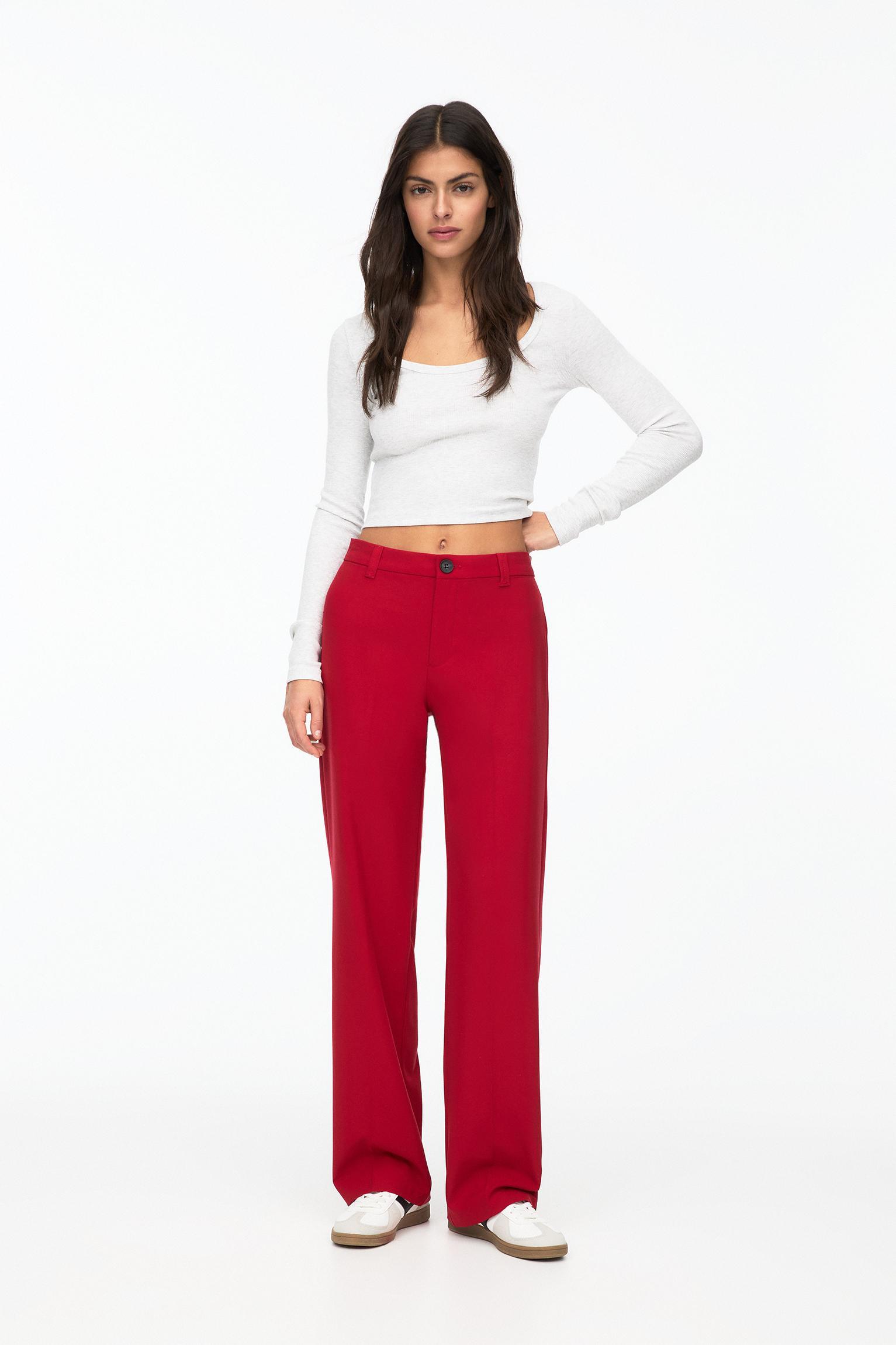 Straight-leg smart pants Product Image