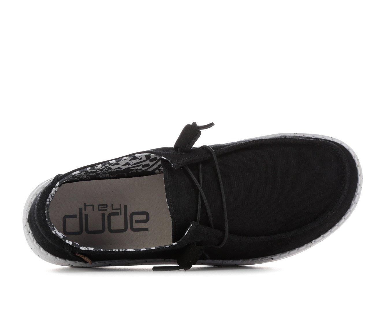 Women's HEYDUDE Wendy Black Odyssey Casual Shoes Product Image