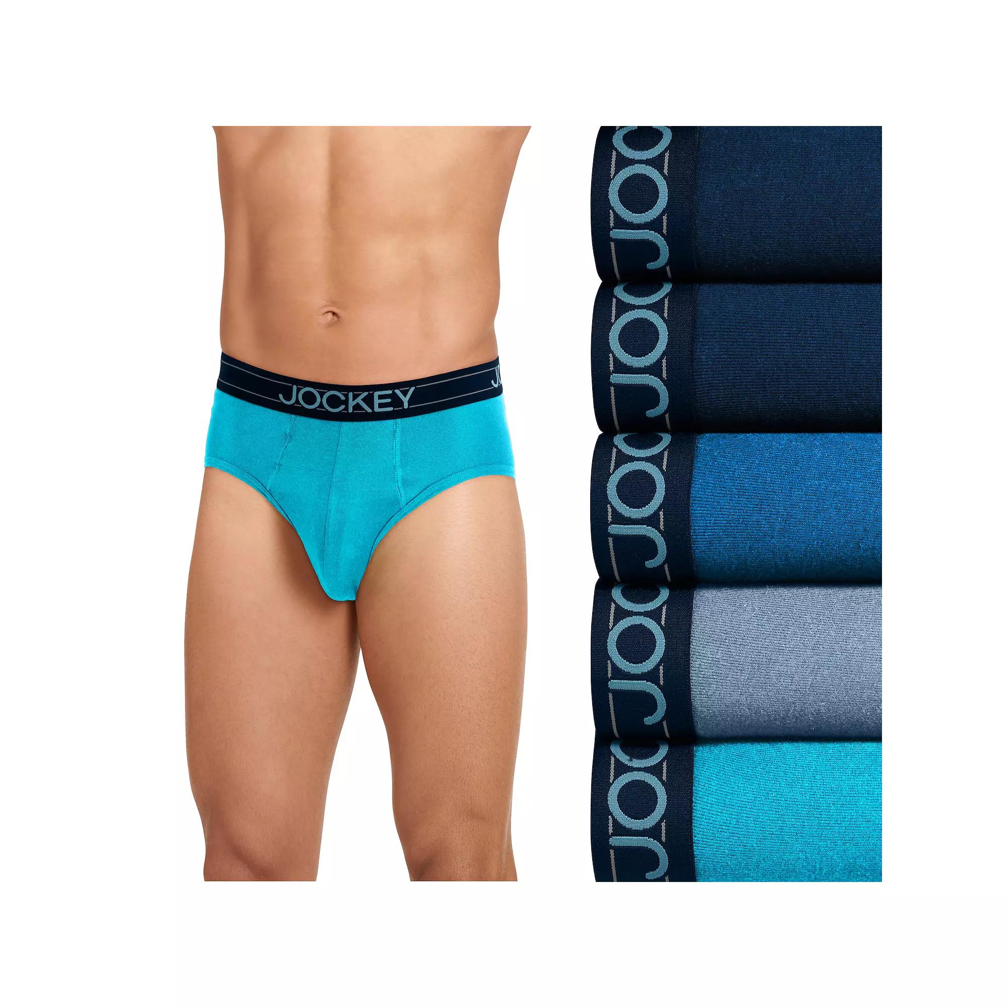 Men's Jockey® 5-Pack Lightweight Cotton Blend Brief,  Product Image