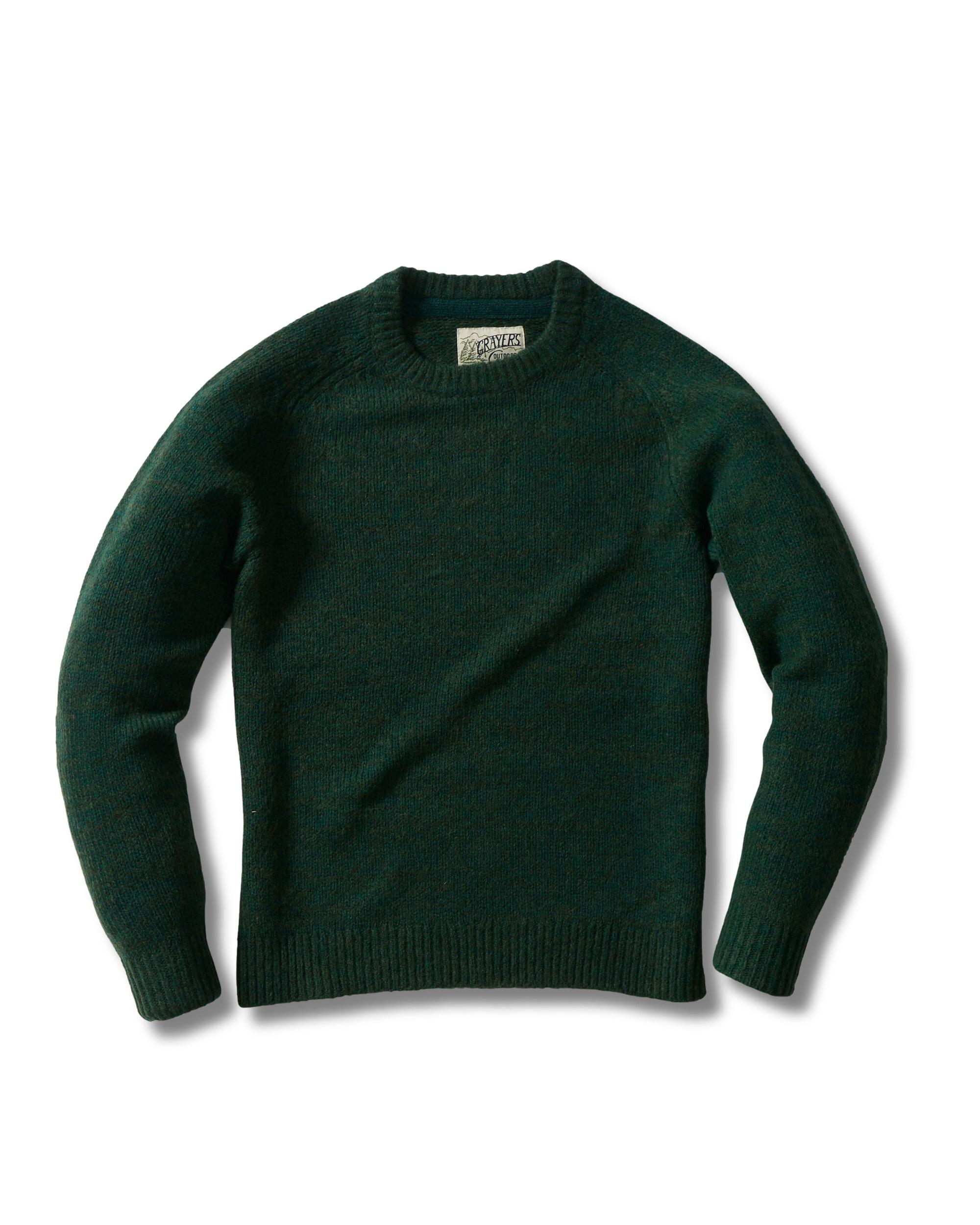 Collegiate Sweater Crew - Dark Green Product Image