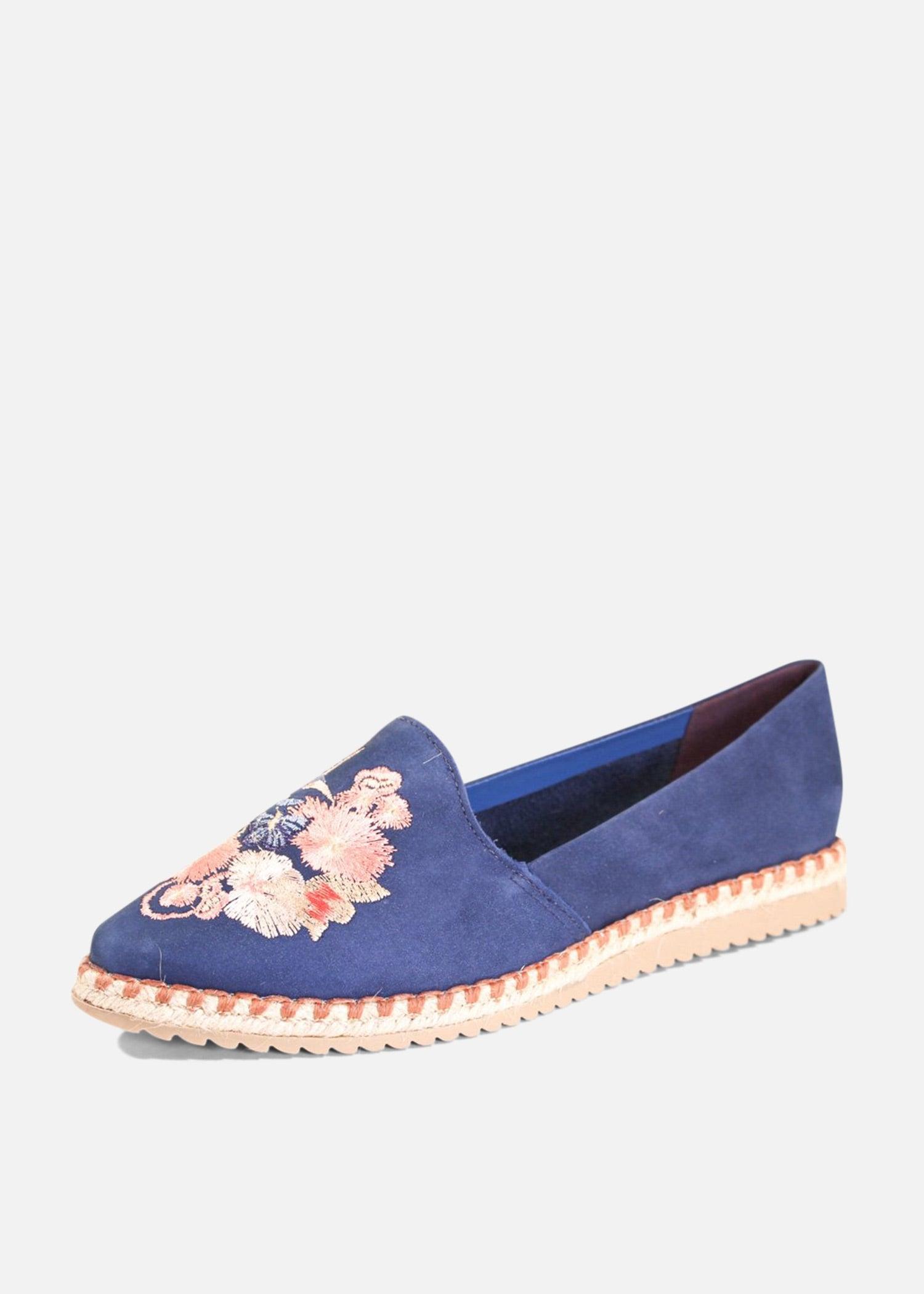 Sutton Suede Embroidered Espadrille Product Image