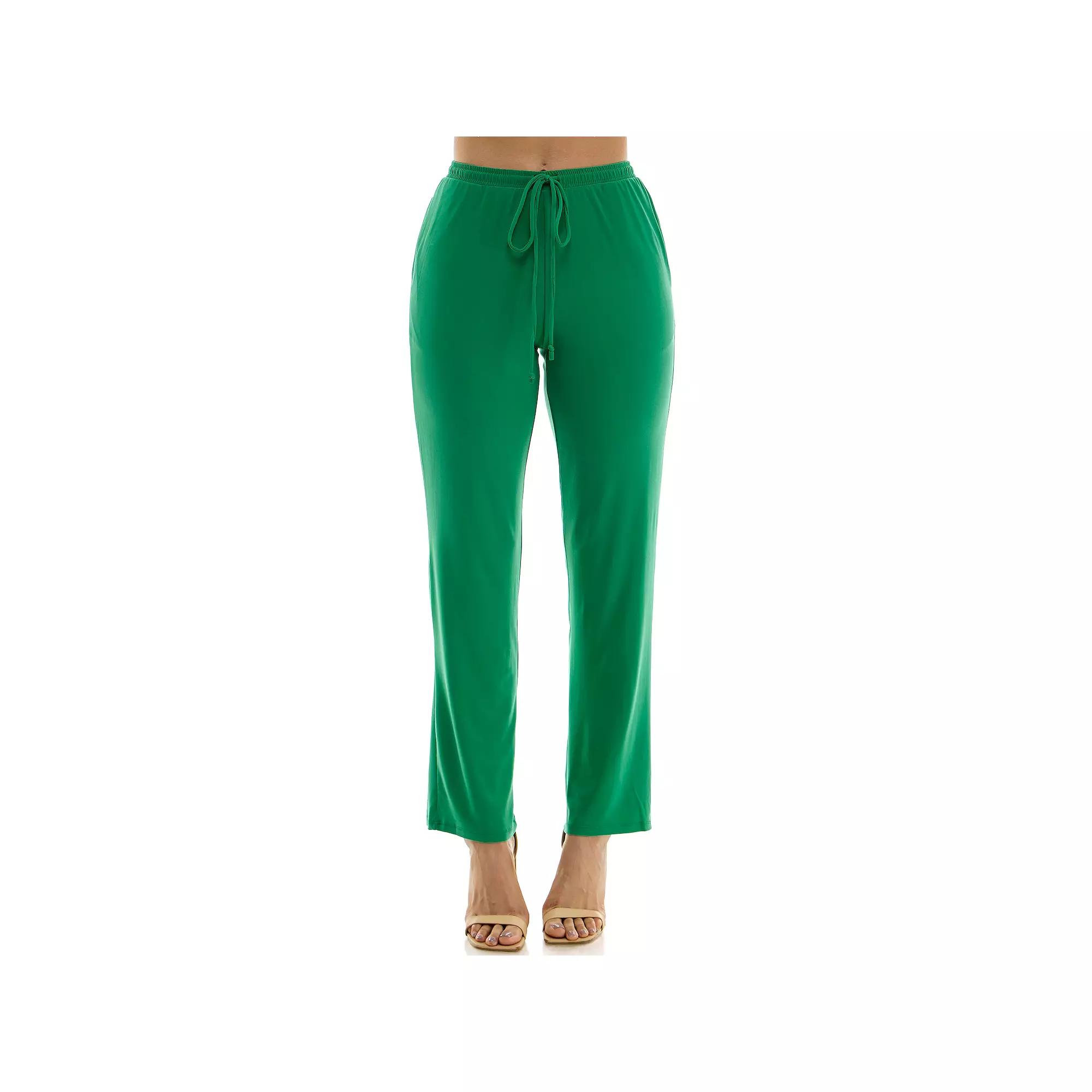 Women's Nina Leonard Classic Drawstring Pant,  Product Image