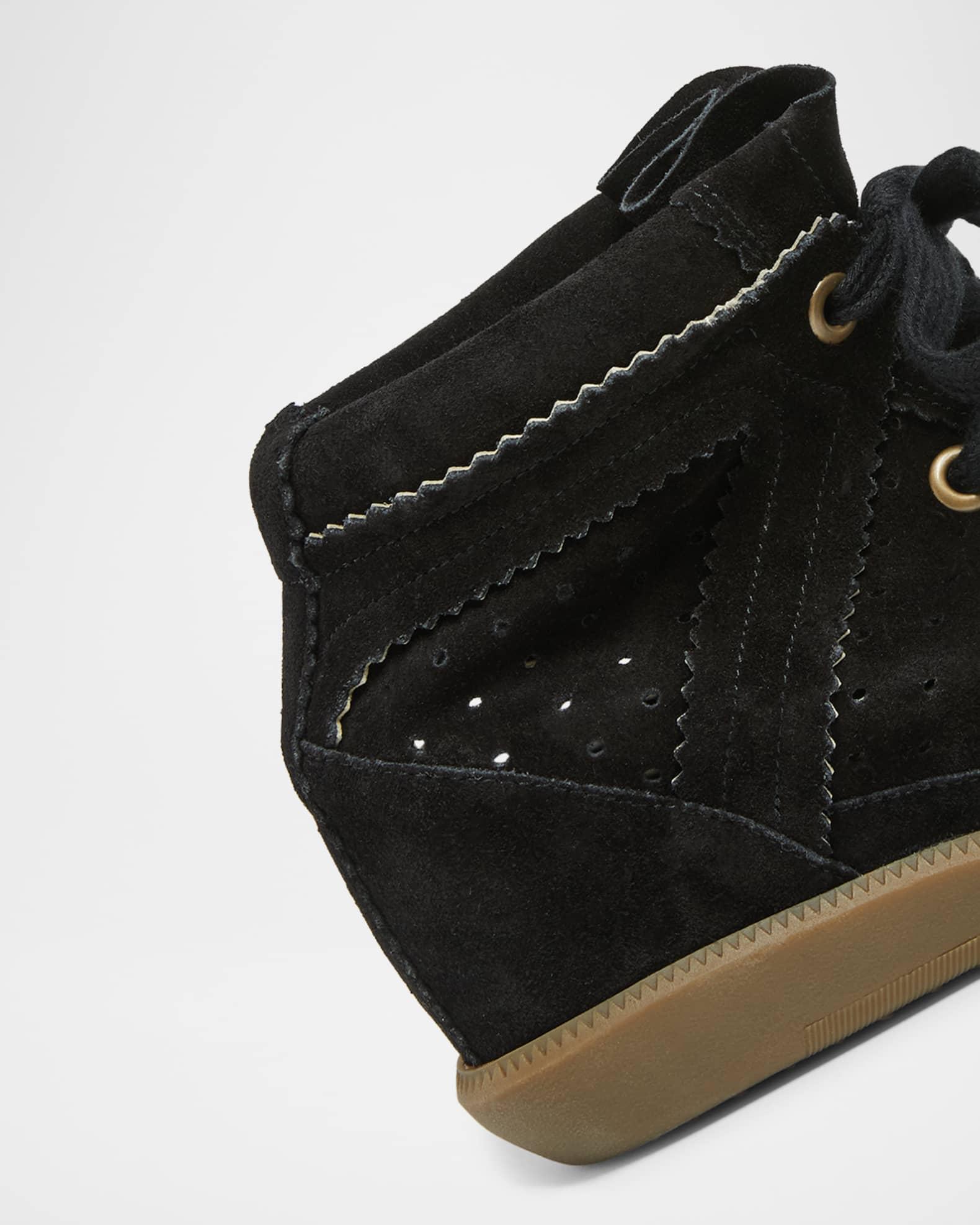 Bobby Suede Wedge Sneakers  Product Image