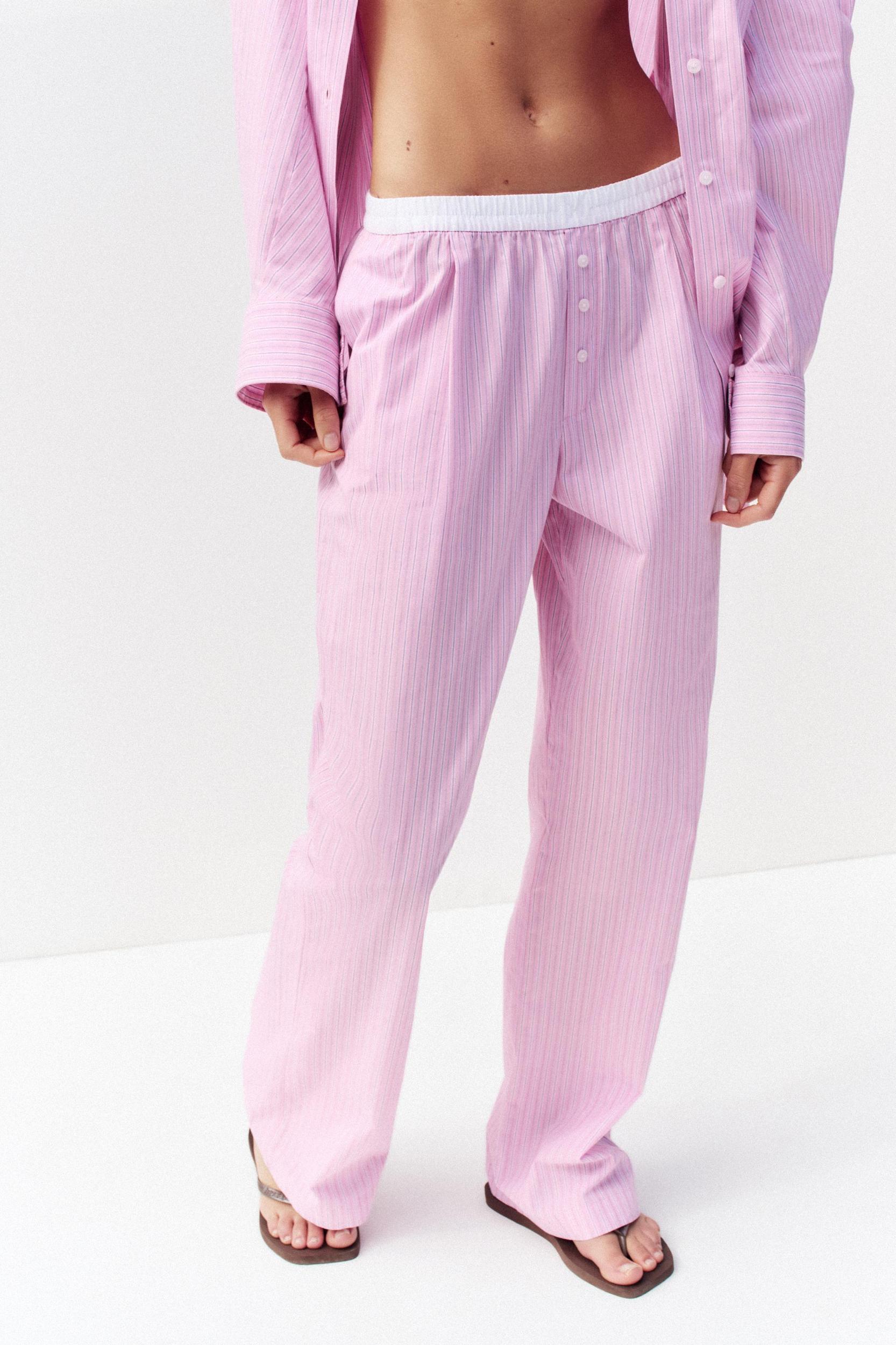 STRIPED BOXER PAJAMA PANTS Product Image