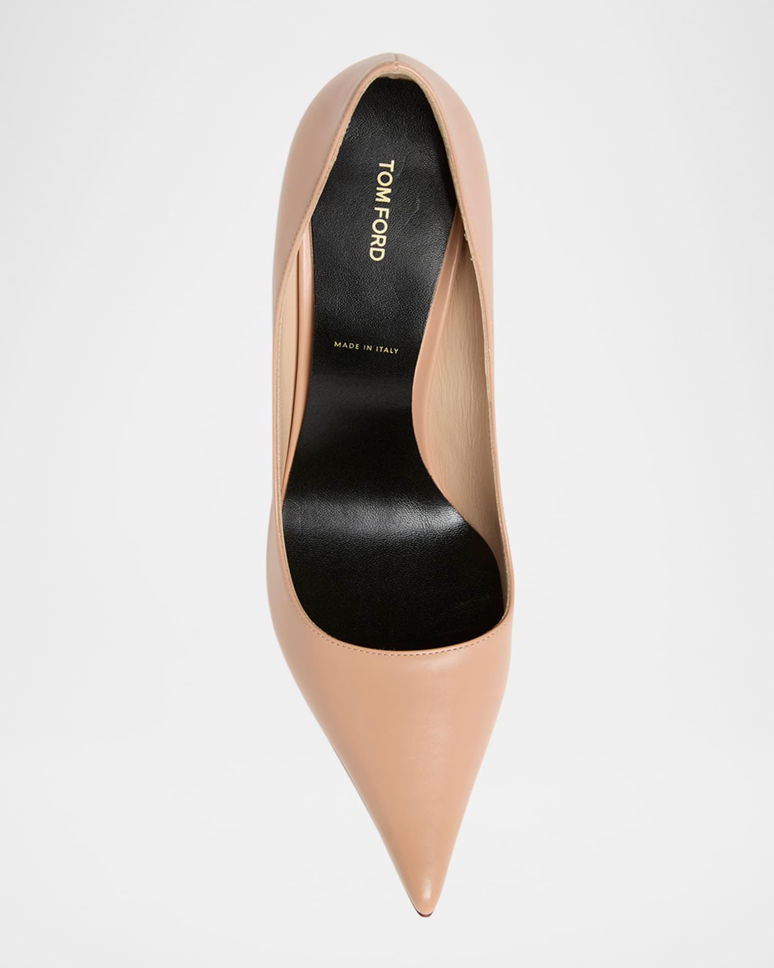 Betty Soft Calf Leather Pointed-Toe Pumps Product Image