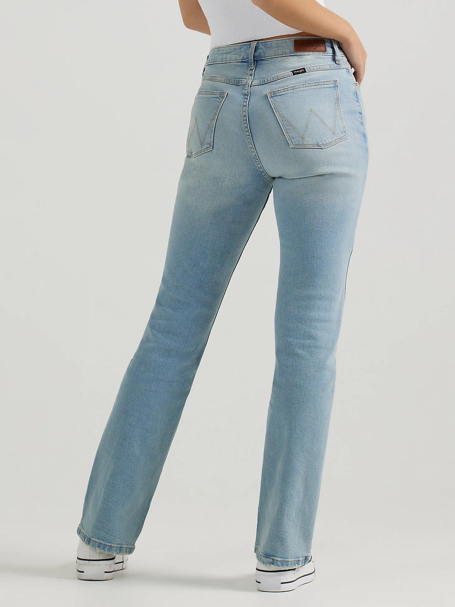 Women's Wrangler® High Rise Bold Boot Jean in Light Wash Product Image