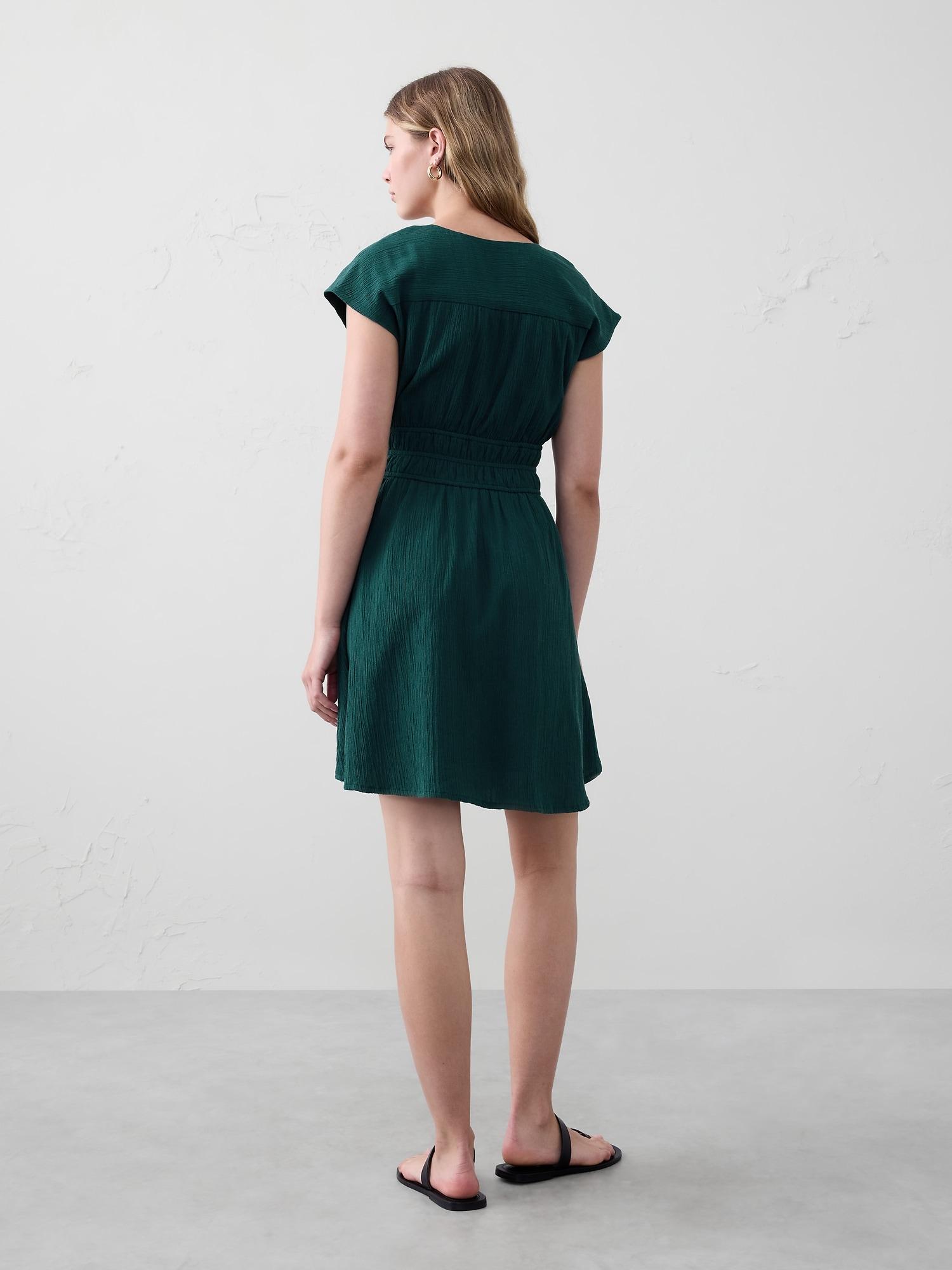 Textured Shirred Mini Dress Product Image