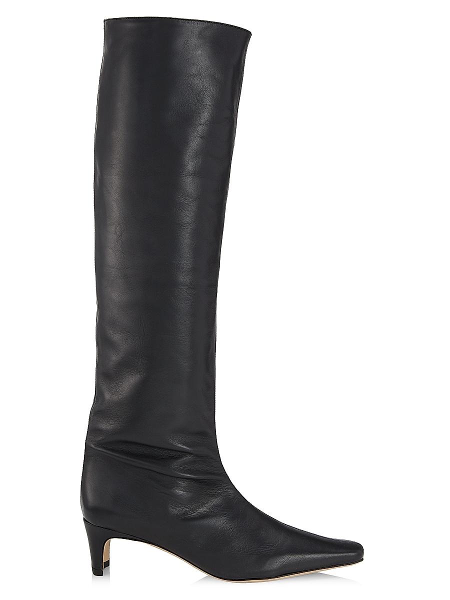 Womens Wally Leather Knee-High Boots Product Image