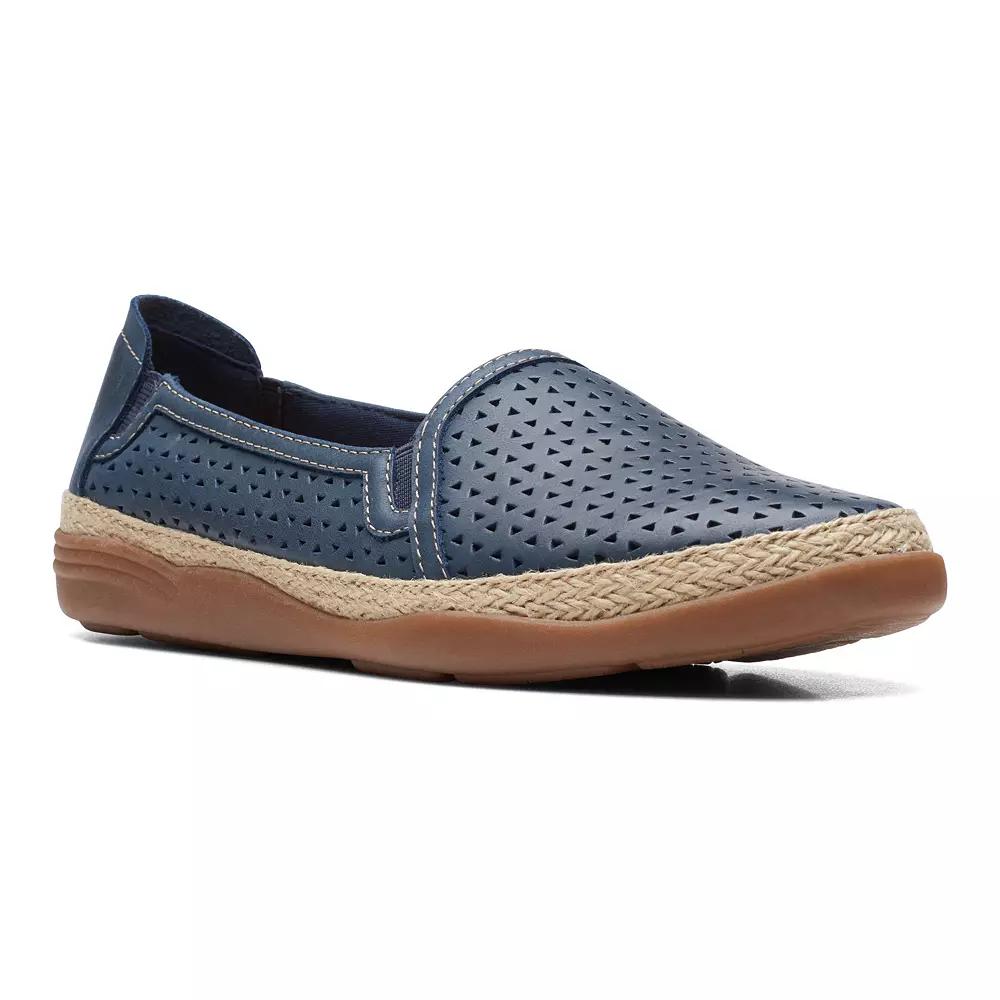 Clarks® Elaina Ruby Women's Leather Espadrille Shoes,  Product Image