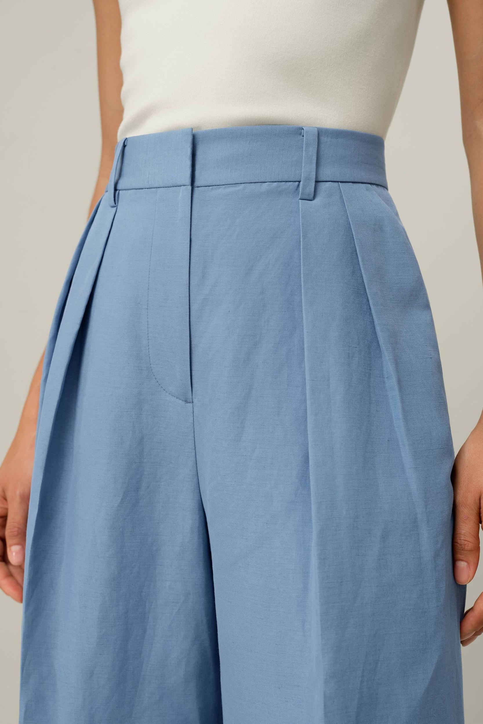 Silk Linen Wide-Leg Pant Product Image