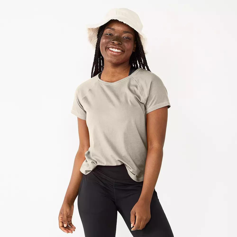 Women's Tek Gear® Core Raglan Tee, Size: Medium, Silver Boardwalk Product Image