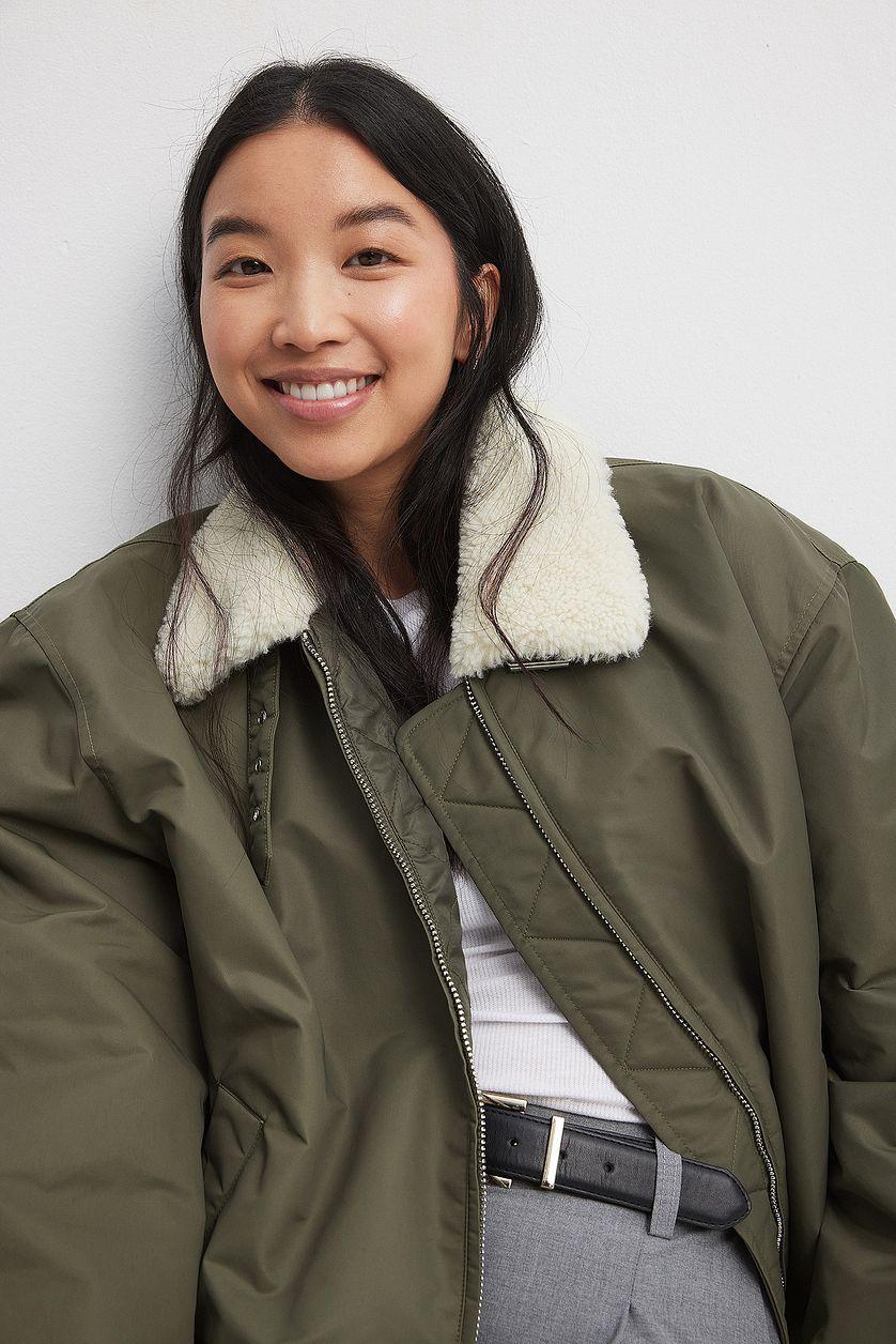 Oversized Bomber Jacket Product Image
