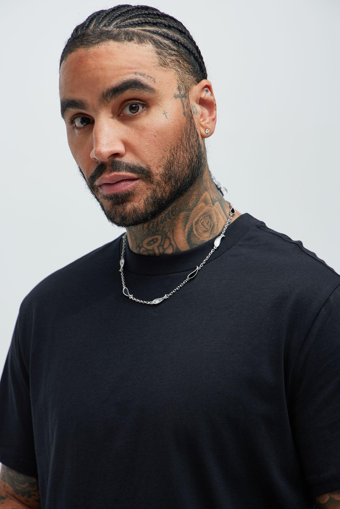 Multi Paisley Necklace - Silver Product Image