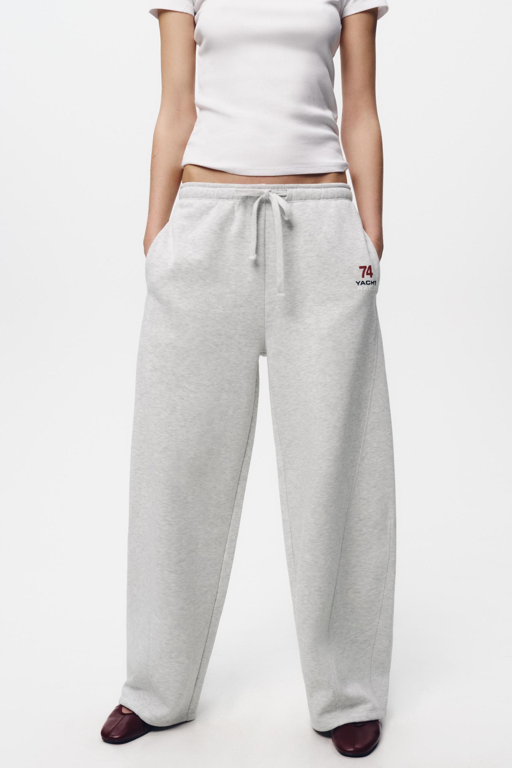 TEXT DETAIL PLUSH PANTS Product Image