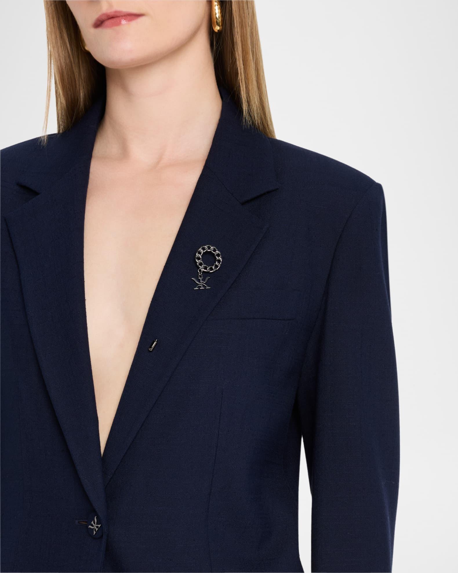 Kent Single-Button Viscose Jacket Product Image