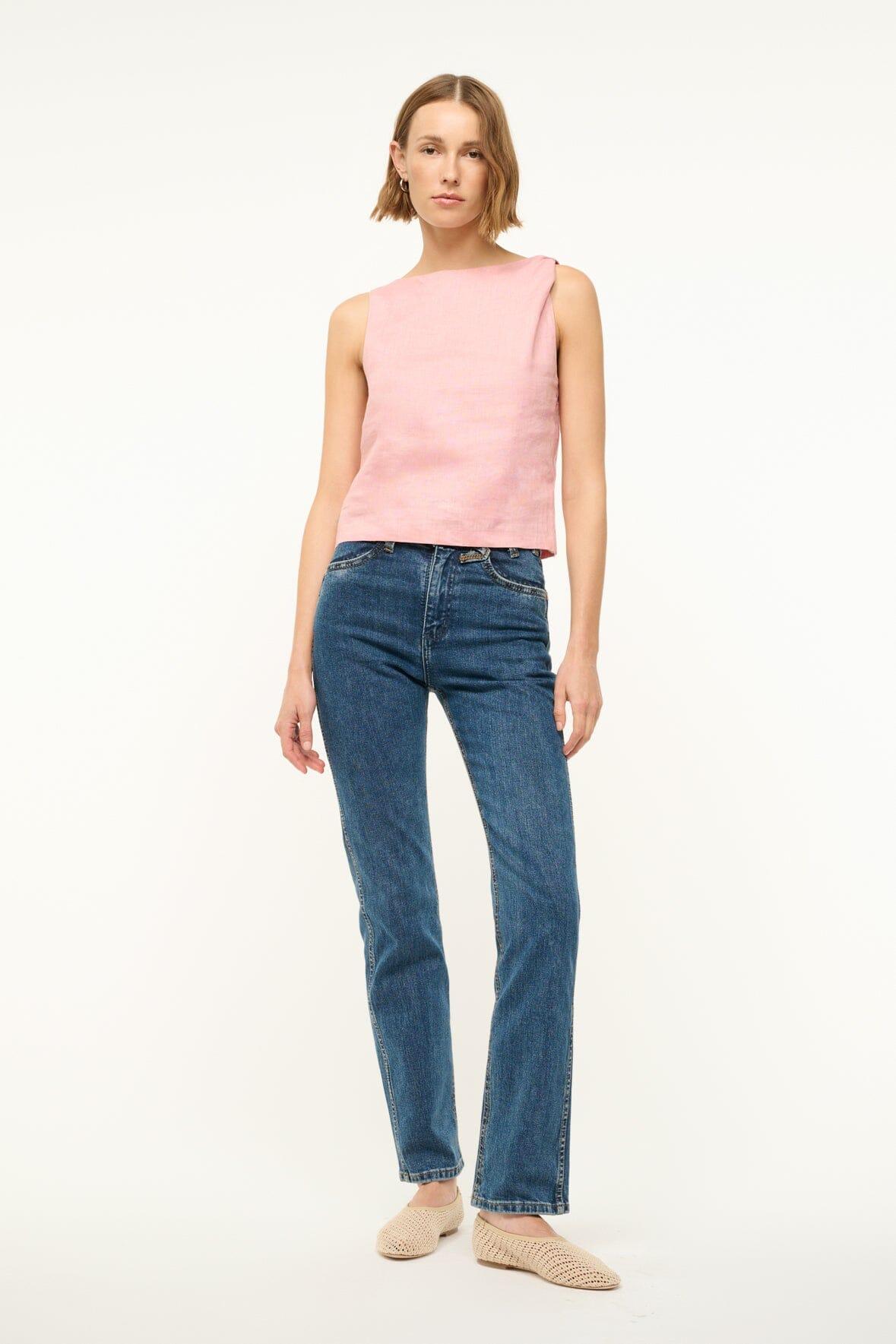 BOA LINEN TOP | FADED BLUSH Product Image