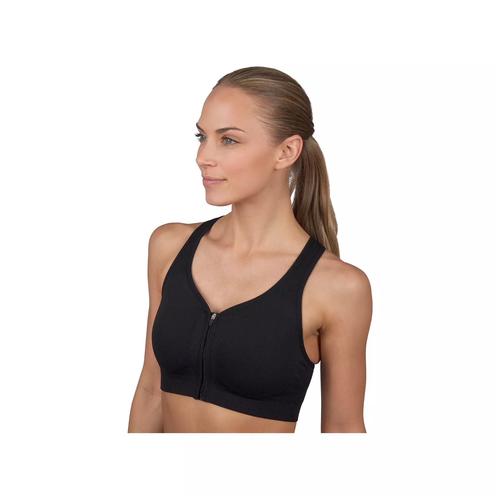 Jockey Sport® Zip Front Seam Free Sports Bra, Women's,  Product Image