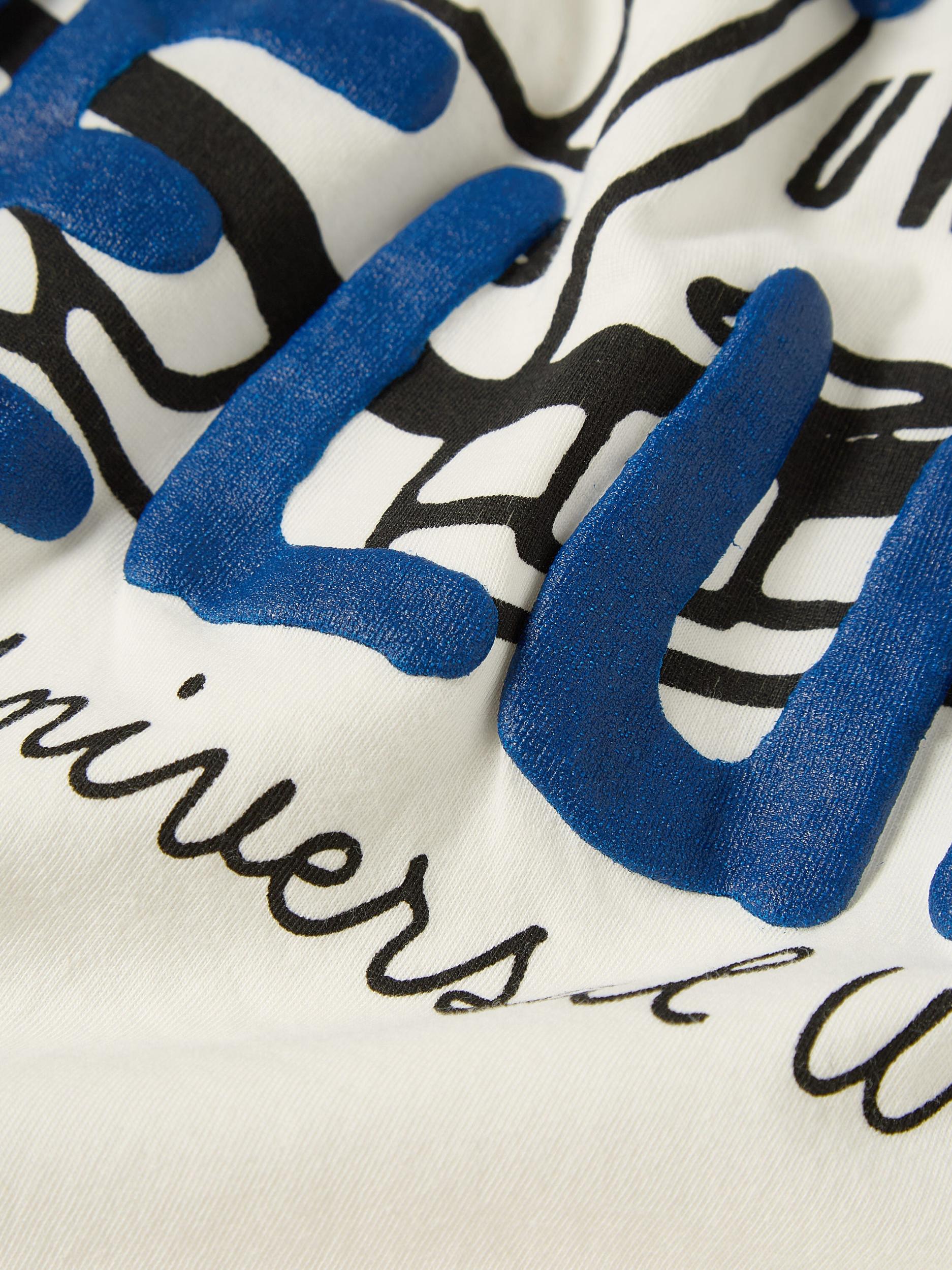 Universal Works Print Tee in Ecru 'Hotel Deluxe' Single Jersey Product Image