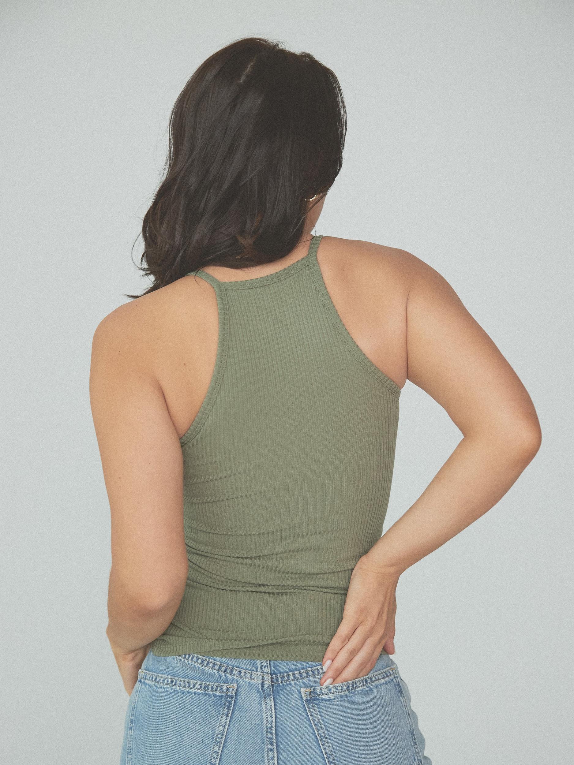 Ribbed High Neck Brami Product Image