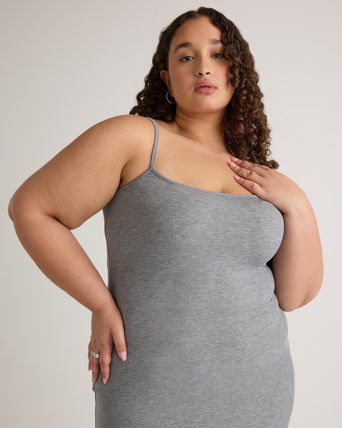 Quince | Women's Tencel Rib Knit Maxi Slip Dress Cotton/Modal Product Image