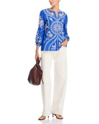 Scallop Sleeve Blouse Product Image