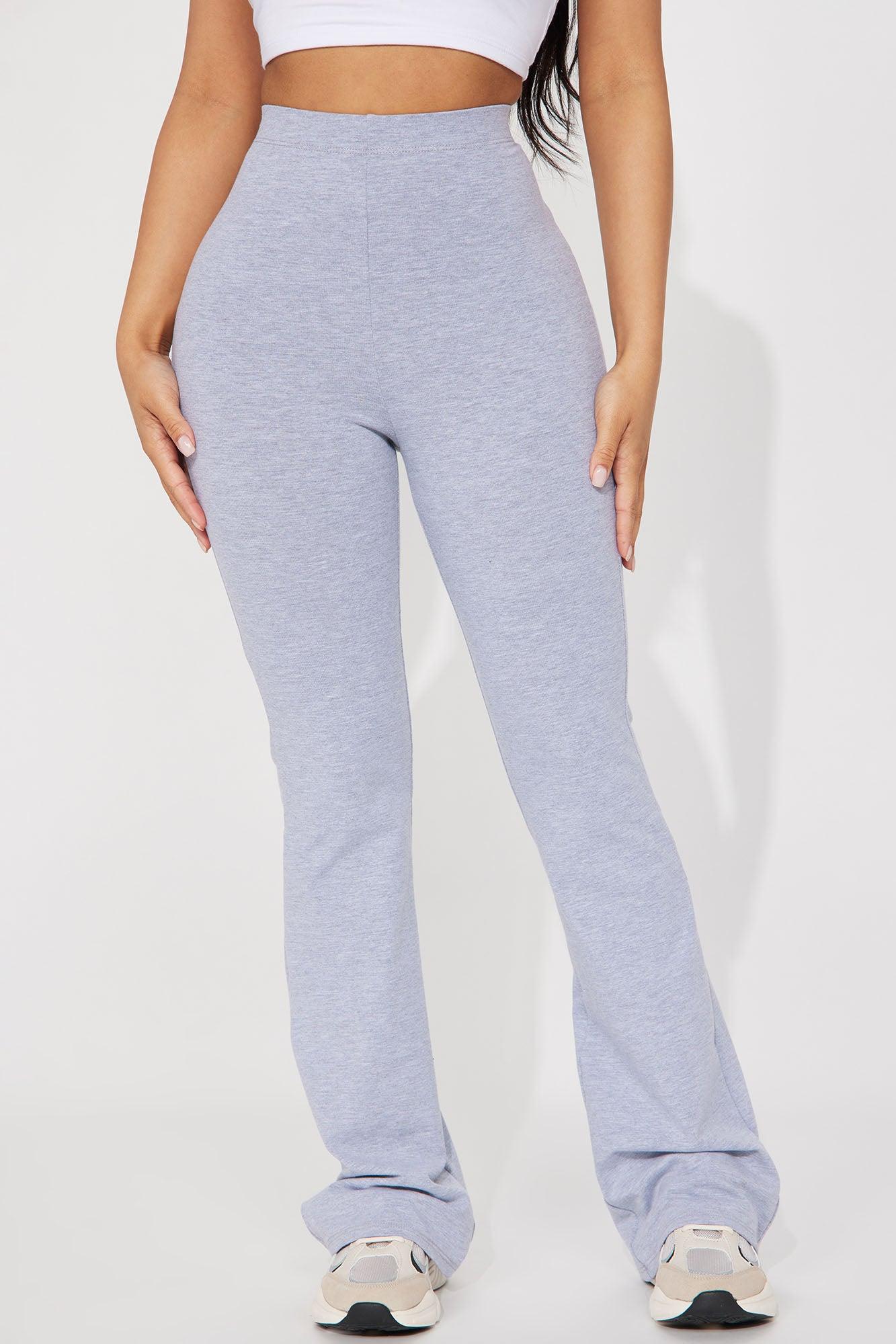 Petite Adriana Flare Pant - Heather Grey Product Image