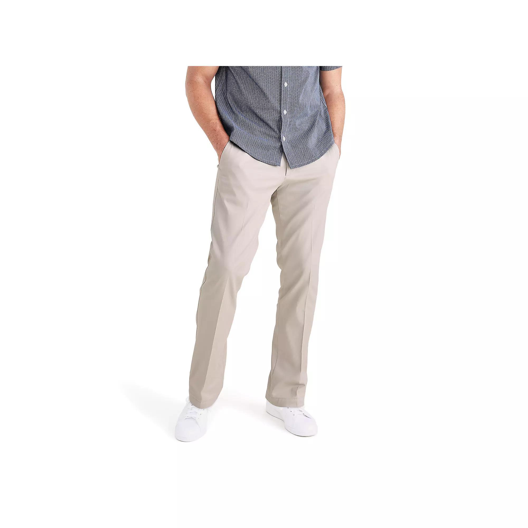 Big & Tall Dockers® Stretch Easy Khaki Classic-Fit Flat-Front Pants, Men's, Size: 48X30, Cloud Product Image