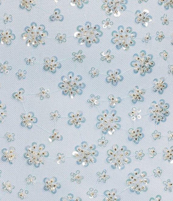 B. Darlin Sequin Beaded Sleeveless Sweetheart Neck Fitted Dress Product Image