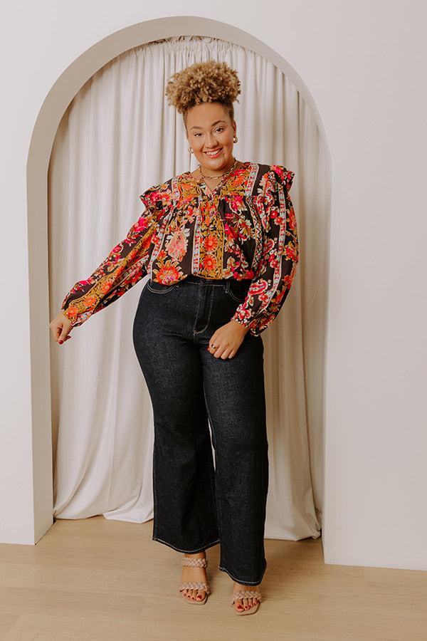 JUDY BLUE Saylor High Waist Wide Leg Jean Curves Product Image