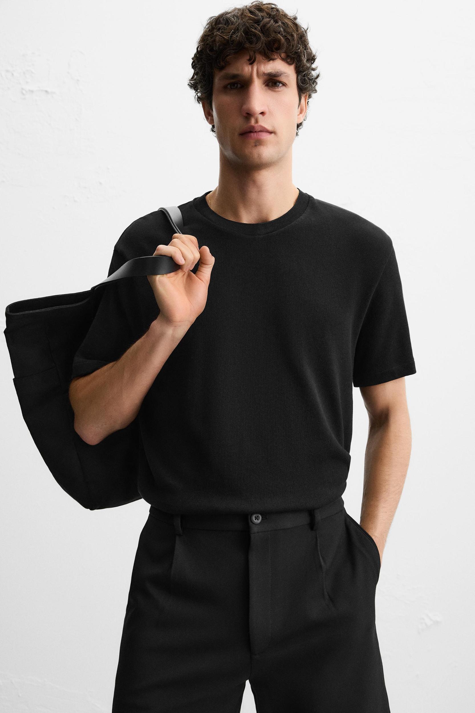 REGULAR FIT KNIT T-SHIRT Product Image