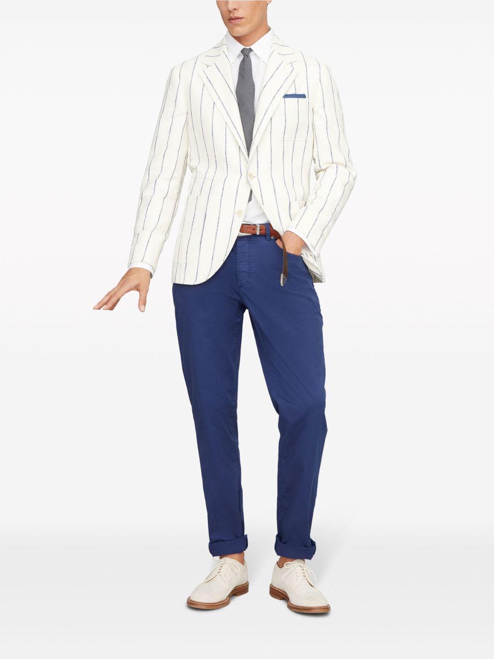 logo-embroidered chino trousers Product Image