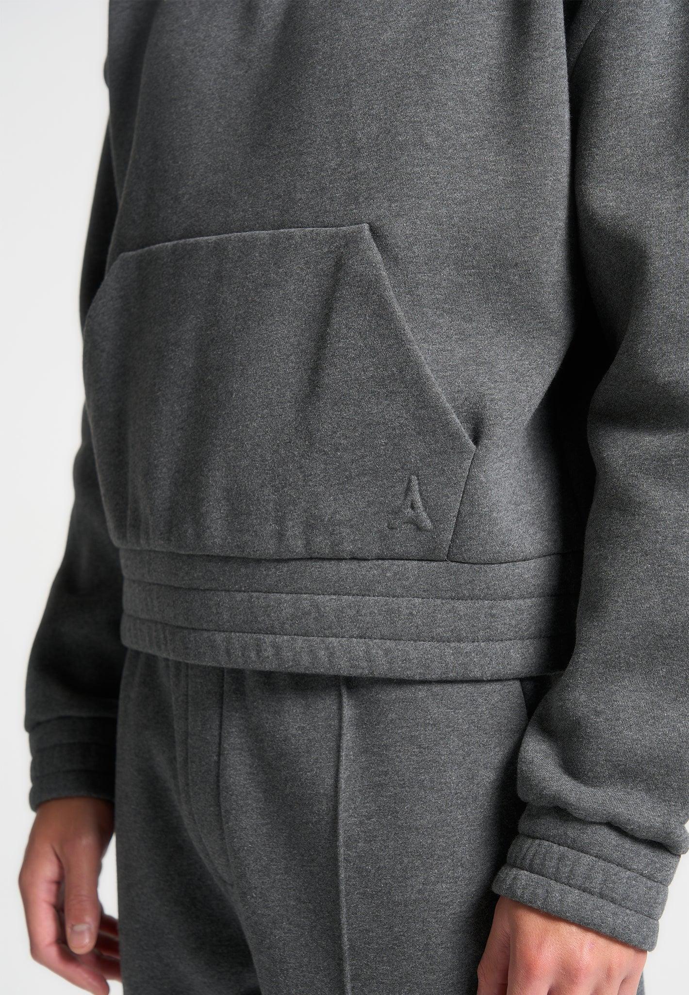 Gérard - Cropped Hoodie - Dark Grey Male Product Image