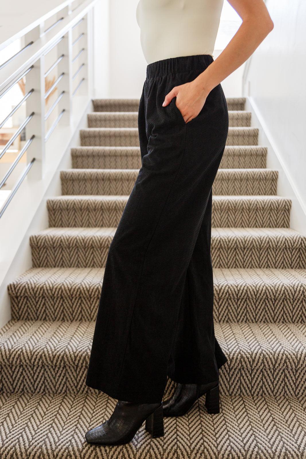 Just a Flirt Pleated Skirt in Black Product Image