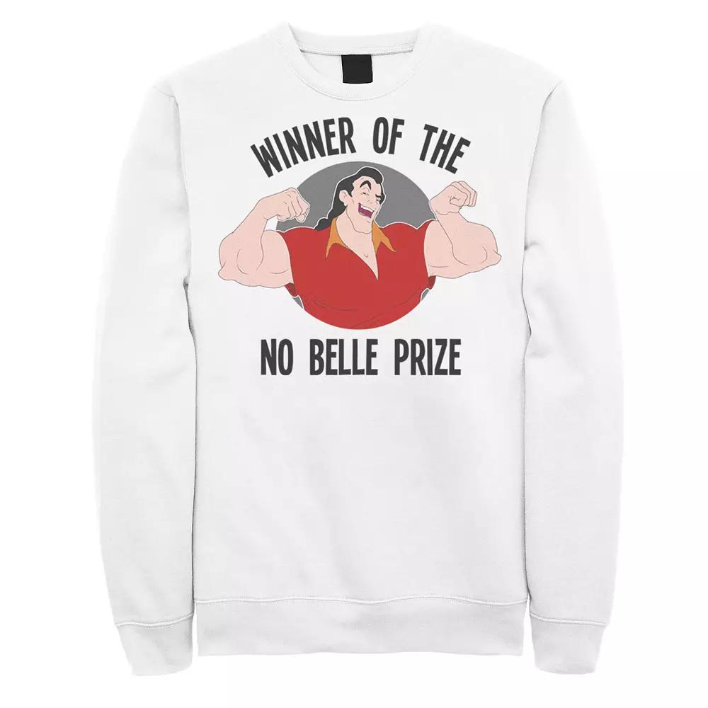 Disney's Beauty & The Beast Gaston Winner Men's Sweatshirt, Size: Small, White Product Image